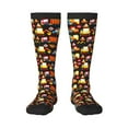 thumbnail image 2 of Lsque Construction Truck Printed Crew Socks Men's Women's LightWeight Thin Casual Calf Socks ,Knee High Socks,Cotton Socks, 2 of 9