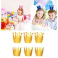 thumbnail image 4 of KAKOWELY 18 coronas de cumpleaños con purpurina, sombreros de fiesta, coronas de príncipe para decoraciones de fiesta de niños y adultos (doradas), 4 of 4