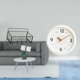 thumbnail image 2 of Reloj De Pared Silencioso Contemporáneo Con Números Grandes Y Fáciles De Leer. Diseño Redondo Decorativo Para La Decoración Del Hogar, La Oficina Y El Estudio., 2 of 8