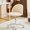 Beige, variant on Ktaxon Armless Home Office Desk Chair Cute Mid Back Vanity Stool Teddy Velvet Swivel Task Chairs with Wheels Beige