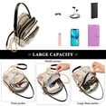 thumbnail image 5 of FORMRS Crossbody Bag for Women Quilted Travel Shoulder Cell Phone Purse with Chain Strap Handbag, Lace and Floral, 5 of 7