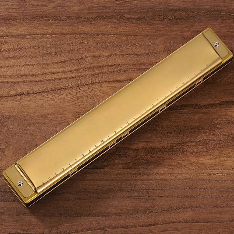 CEORPER Harmonica for Key of Polyphonic C 28 Hole with for Case for Professional Player