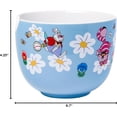 thumbnail image 3 of Silver Buffalo Disney Alice in Wonderland Featuring Mad Hatter, Cheshire Cat, and White Rabbit Ceramic Ramen Noodle Rice Bowl with Chopsticks and Spoon, Microwave Safe, 20 Ounces, 3 of 7