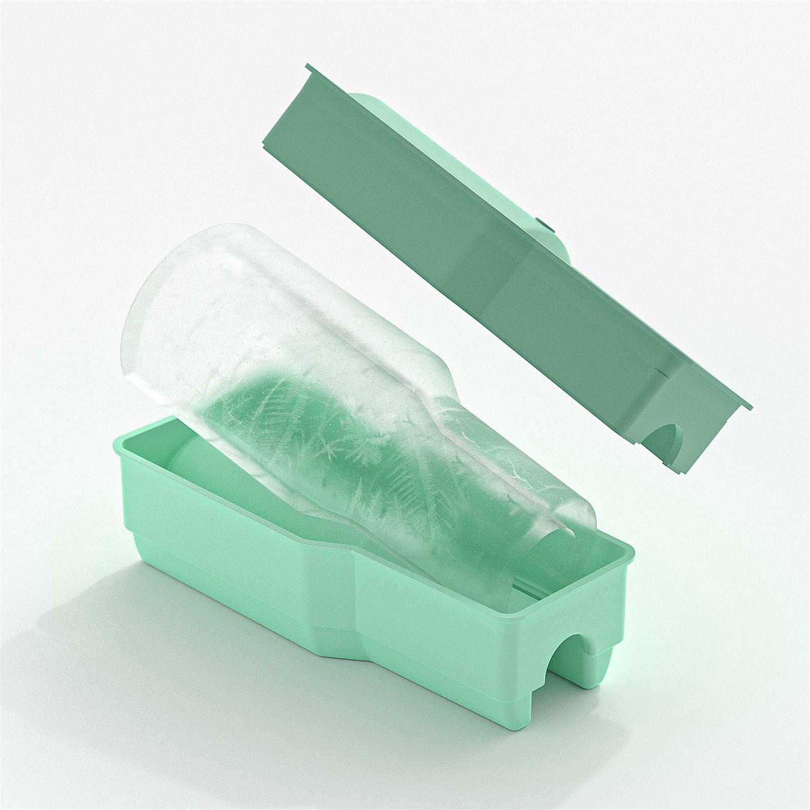 Ice Cube Tray For Tumbler Cup Silicone Ice Cube With Lid Hollow Silicone Cylinder Ice For Whiskey Cocktails Drinks Coffee Easy Fill And Release Ice Maker S High-quality