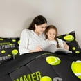 thumbnail image 5 of Castle Fairy Summer Tennis 2Pcs Bedding Comforter Set for Teens Girls Boys,Sport Gamer Twin Comforter Sets,Ball Gaming Breathable Bedding Set,Lightweight Room Decor, 5 of 8