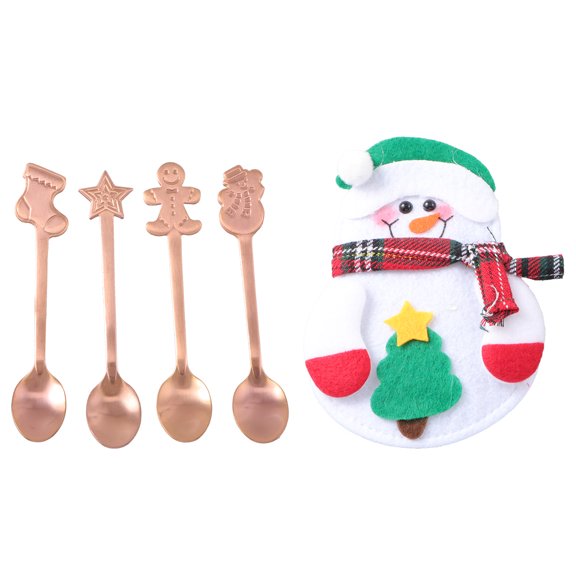 Toddmomy 5Pcs Hot Chocolate Spoons Cute Tea Spoons For Tea Party And Cafe