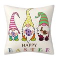 thumbnail image 3 of Xihbxyly Funda de Almohada de Pascua, Encantador Diseño Floral de Conejo, Tela Cepillada Suave y Cómoda, Cierre de Cremallera Oculto, Ideal para Decorar El Sofá o La Silla, Regalo Perfecto para Amigo, 3 of 6