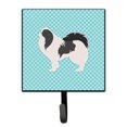 thumbnail image 1 of Japanese Chin Checkerboard Blue Leash or Key Holder, 1 of 1