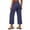Navy, variant on BiZtdJrK Womens Yoga Pants Cross Waist Wide Leg Gym Workout Pant Lightweight Stretch Fitness Sport Trousers with Pockets Beige L