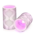 thumbnail image 7 of Yayeee Flameless Candles with Remote Flickering Battery Operated Multi Color Changing, Light Gray Pattern, 7 of 7