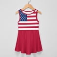 thumbnail image 3 of British Flag Girl Dress Summer Crew Neck Children's T-Shirt Tops Casual Wear, 3 of 10