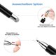 thumbnail image 3 of Stylus para iPad (2 piezas), StylusHome Disco magnético Universal Stylus Pens Pantallas táctiles para Apple/iPhone/Ipad pro/Mini/Air/Android/Microsoft/Surface Todas las pantallas táctiles capacitivas - Negro/Blanco Vhermosa, 3 of 6