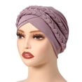 thumbnail image 3 of Milk Silk Hijab Headband Two Tone Solid Color Head Wrap with Design for Everyday Comfort and Style, 3 of 3