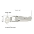 thumbnail image 2 of Iron Spring Loaded Toggle Latch Catch Clamp, 72mm Overall Length, 2 of 2