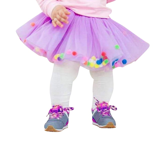LEEy-world Cadeaux pour Bébé Fille Robe Courte à Manches Courtes en Maille Contrastée Taille Haute Évasée, Violet