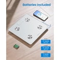 thumbnail image 3 of Báscula digital RENPHO Smart Báscula para baño con IMC, color blanco, 180 kg, 3 of 7