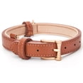 thumbnail image 1 of Collar de perro blu&ben de piel auténtica acolchado suave para perros, 1 of 7