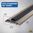 thumbnail image 3 of M-D Building Products 49006 3-3/4 in. x 1-1/8 in. x 36 in. Satin Nickel Aluminum and Vinyl Heavy-Duty High-Profile Threshold, 3 of 7