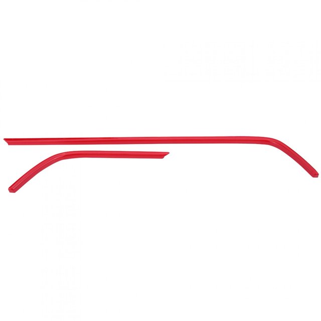 Embellecedor de cubierta de marco de salida de aire de coche, ABS rojo, 2 uds., para Civic 10th 2016-2018