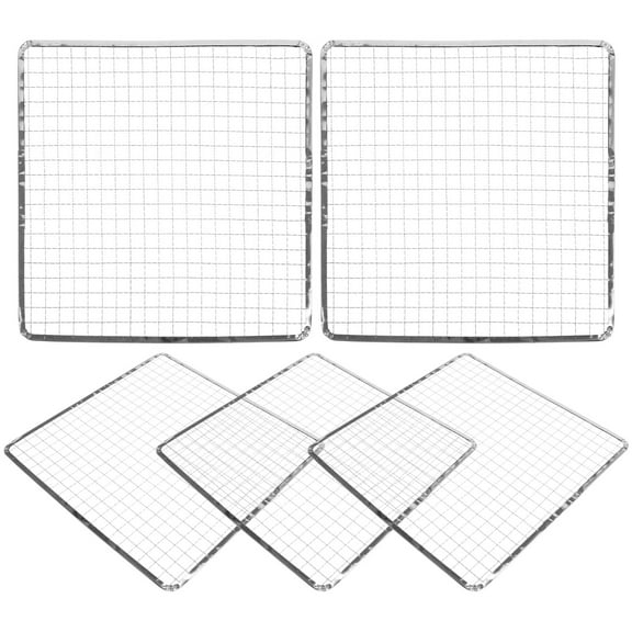 RENACLIPY 5-Pack Mesh Grill Grates for Outdoor Fire Pit Cooking, Camping, BBQ Accessories
