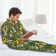 thumbnail image 6 of Naloa Cactus 4 Men’s Pajamas Set - Long Sleeve Button Down Sleep Shirt and Pajama Bottoms Sleepwear Set-Large, 6 of 7