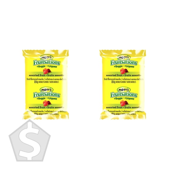 Mott’s Fruitsations & Veggies Fruit Snacks, 68 × 22.6 g (Pack of 2), 136 Pouches Total