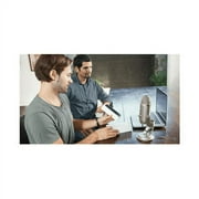 Blue Microphones Yeti USB Microphone (Silver) with Headphones and Pop Filter