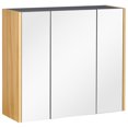 thumbnail image 1 of kleankin Bathroom Cabinet Wall Mounted Mirror Cabinet with 3 Doors, 1 of 10
