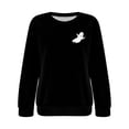 thumbnail image 4 of Gsakboxl Sweaters for 2026 Women Halloween Sweatshi Comfortable Long Sleeve Hoodless Pullover 2D Holiday Print Casual Loose Fit Athletic Daily Sportswear Tops Fall, 4 of 5