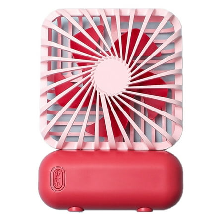 

Desktop Handheld Fan Portable Charging Small Fan Adjustable Pink
