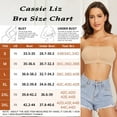 thumbnail image 4 of Strapless Bras for Women No Underwire Full Coverage Wireless Push Up Bandeau Tube Top pads Bralette-2 Pack, 4 of 7