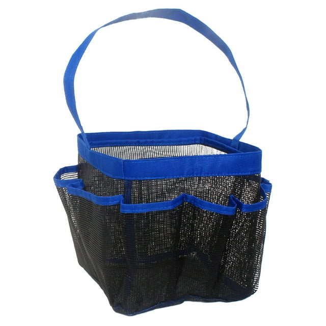 QIIBURR Mesh Shower Caddy Basket, 8 Large Pockets Quick Dry Shower Tote