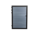 thumbnail image 2 of Mondaria Wood Plastic Privacy Fence Gate 6ft(H) x 3ft(W), Metal Frame with Knob Kits, Durable Composite Outdoor Gate,Gray, 2 of 9