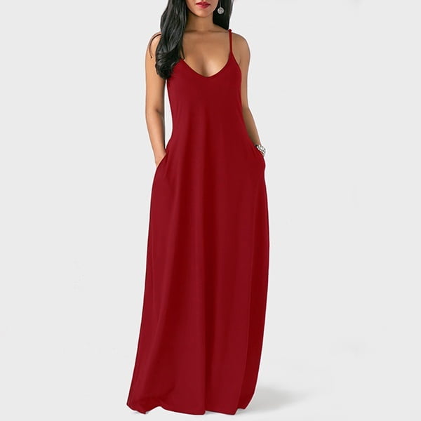 sleeveless dress with pockets