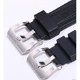 thumbnail image 4 of Black Watch Band Silicone Rubber Watch Band Replacement For Panerai Strap Tools Steel Buckle, 4 of 4