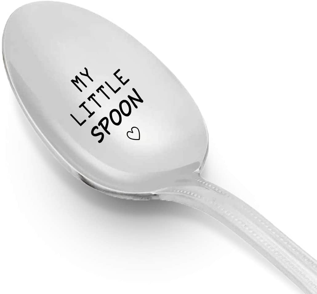 Coffee Lovers Spoon Gift for Grandpa Birthday Fathers Day Christmas Gift Papa Gifts from Granddaughter Grandson Funny Grandpas Coffee Spoon Engraved Stainless Steel 
