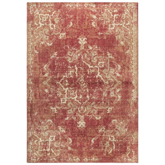 Alora Decor Euphoria 9' x 12' Distress Red/Gray/Rust/Blue Hybrid Area Rug