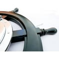 thumbnail image 3 of Wooden Ship Wheel (Full Black Painted) - Aluminum Porthole Mirror (Nickel Polished) - (48 Inches), 3 of 4