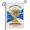 D, variant on XaaKee, Yard Flags, Tournament Golden Championship Design, Double-sided High-quality White Linen Yard Flag For Outside, Celebrating Athletic Success, 12x18Inch