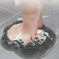 thumbnail image 5 of 2025 New Shower Foot Scrubber Mat with Non- Suction Cups - Wall Mounted Back Washer Exfoliating Bath Wash Pad Foot Massage Cleaning Pad for Men and Women, 5 of 6