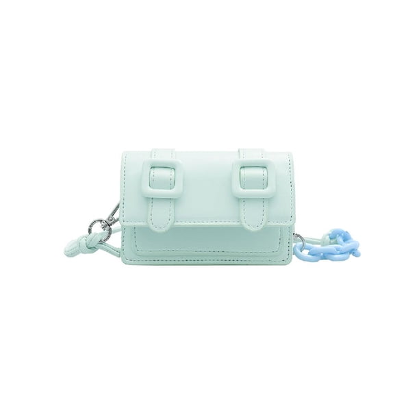 Mini Bolsos Hombro Monedero Color Bolso Cruzado PU para Mujer (verde)