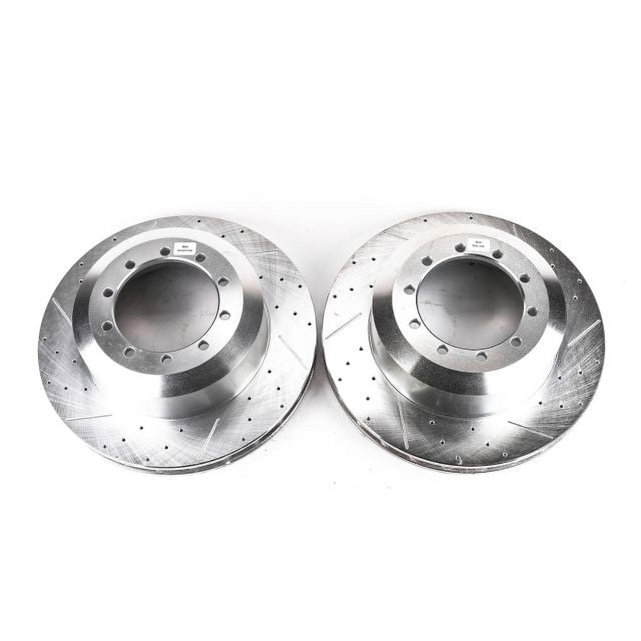 Power Stop Front OR Rear Pair of Drilled and Slotted Brake Rotors AR8569XPR