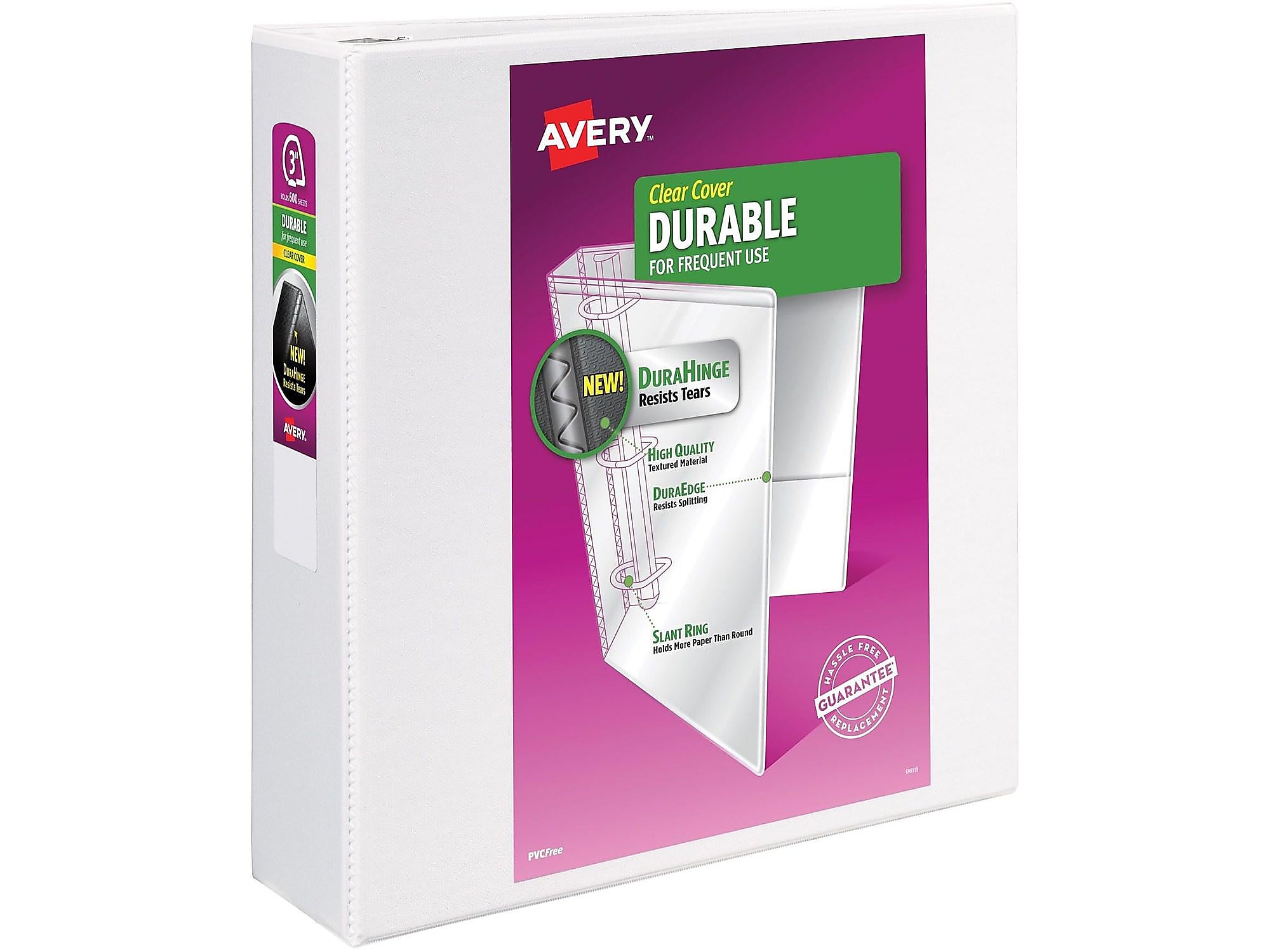 Avery Durable 3" 3Ring View Binder White (17042) 823518