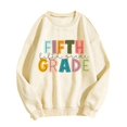 thumbnail image 4 of CAIVO Womens Teacher Sweatshirt Letter Printed Graphic Teacher Sweatshirts Back To School Print Drop Shoulder Pullovers Long Sleeve Relaxed Fit Fall Tops, 4 of 4