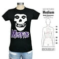 thumbnail image 2 of Misfits Fiend Skull DSCHRG PURPLE-Ladies Girls Jr Soft tee Small Black, 2 of 2