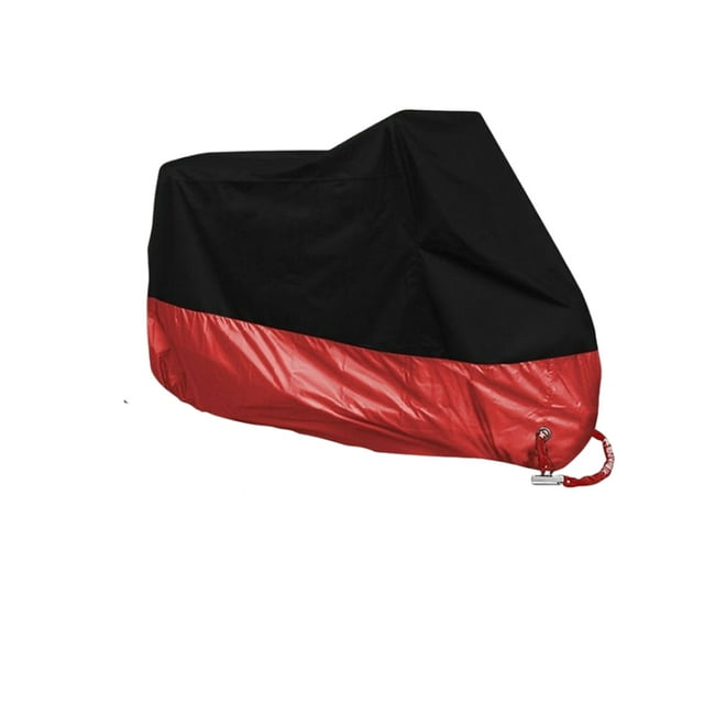 Sidaley Cubierta de lluvia para motocicleta, Protector de tela impermeable para exteriores, cubiertas transpirables para patinete, accesorios para Ventana automotriz Negro+Rojo Sidaley VI016991-01