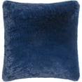 thumbnail image 4 of Lapalapa Faux Fur Modern Pillow Cover in Navy, 4 of 4