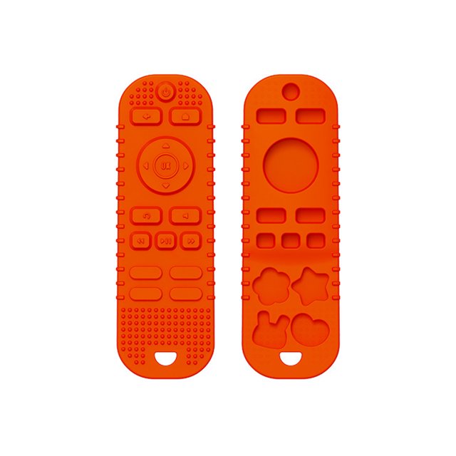 Manopla de silicona para bebé, mordedor, juguetes infantiles suaves para aliviar la dentición (naranja) Tmvgtek libre de BPA