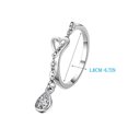 thumbnail image 4 of Fiudx Anillo Elegante, Anillo de Aleación Moderno para Mujer, Anillo Ajustable con Borla, Ideal para Banquetes de Boda, Accesorio de Moda, Tamaño 2 Cm Incluido., 4 of 7
