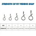 thumbnail image 3 of 150pcs Fishing Snaps Fly Fishing Quick Change Connect Flies Hooks Lures Clip, 3 of 7